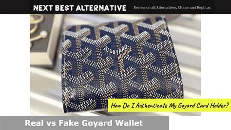 fake vs real goyard cardholder|how to authenticate goyard.